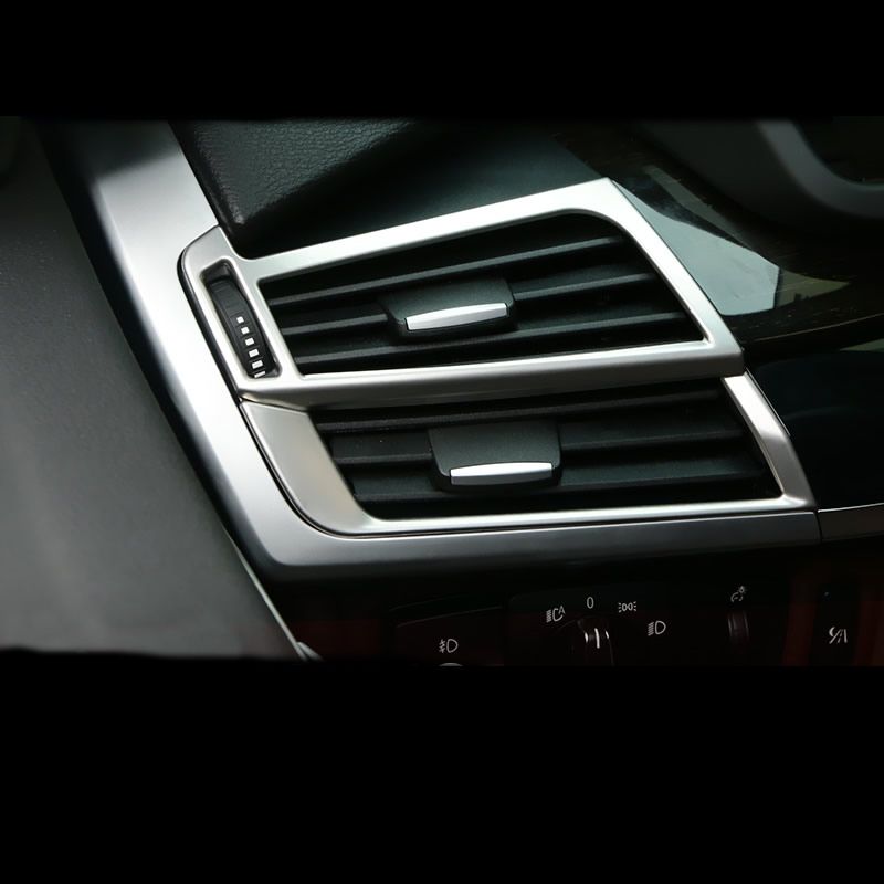 Наклейки для укладки автомобилей Внутренняя приборная панель бокового воздуха выпускной кадр кондиционер вентиляционная крышка отделка 3D для BMW X5 X6 E70 E71 F15 F16