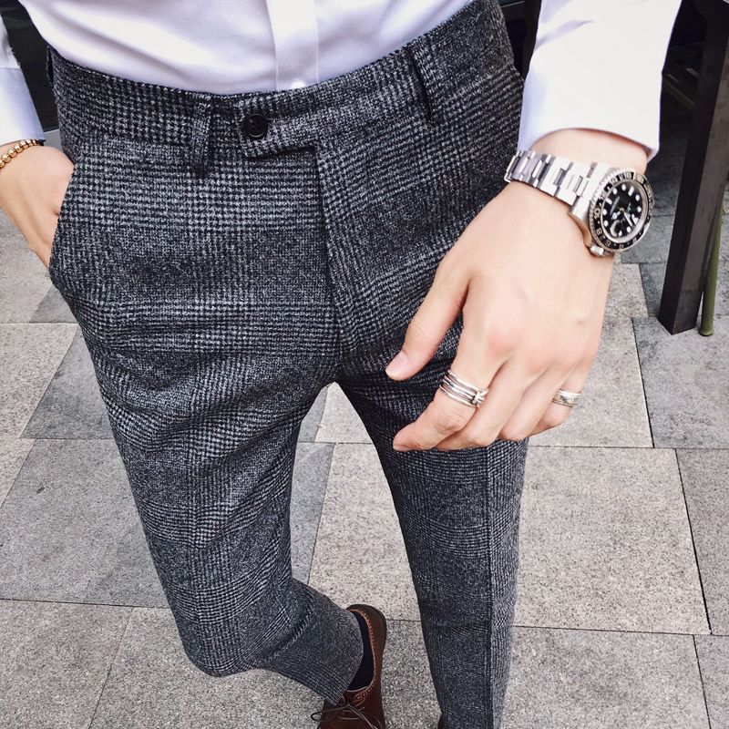 2021 Men Trousers Slim Fit Formal Pants For British Style Dress Pants Mens 2020 Suit Hombre Pencil From Ziacoo 28 51 Dhgate Com