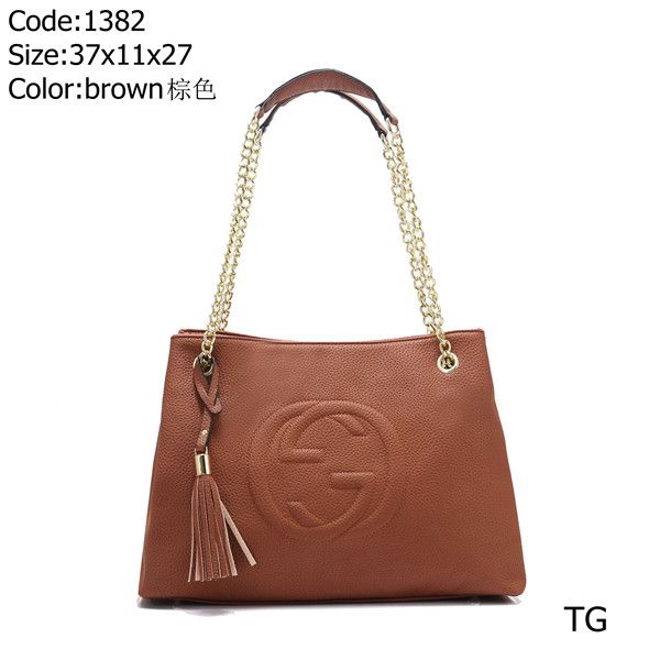 branded leather duffle bag