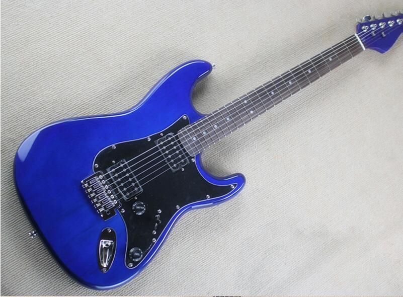 Compra Guitarra Eléctrica Azul De Fábrica Con Cabezal Azul, Pickguard  Negro, Recolecciones De HH, Diapasón De Palisandro, Herrajes De Cromo, Se  Puede Personalizar Barato | Entrega Rápida Y Calidad | Es.Dhgate