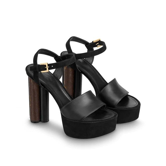 high heels with front platform