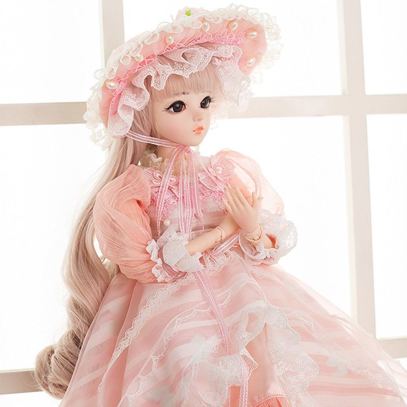 doll with pink dress