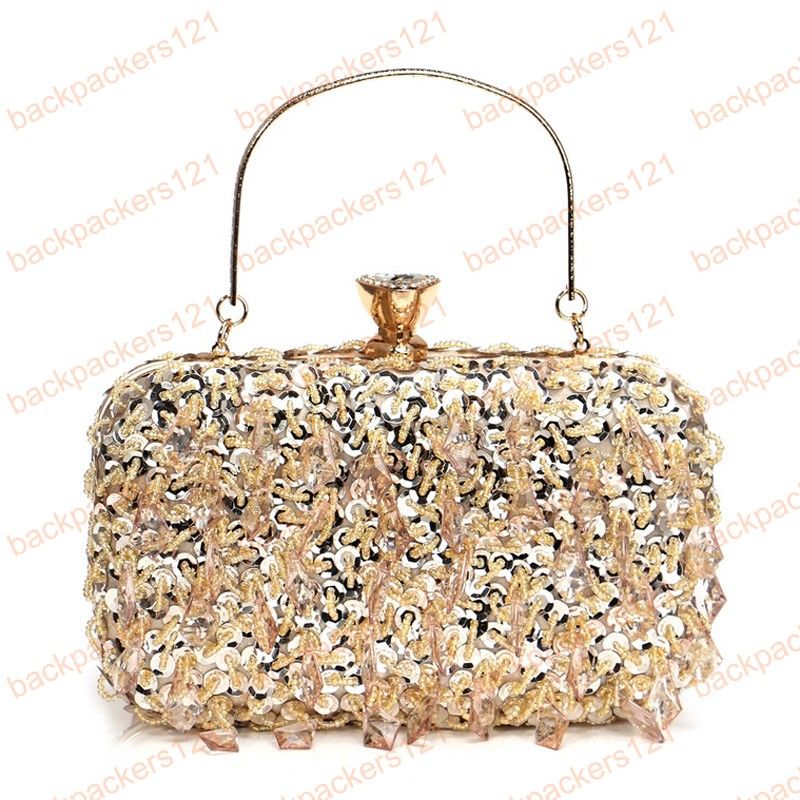 Nuevo Diseño De Las Mujeres Embragues Embragados Con Mango Cadena Bolso De Hombro Lentejuelas Diamantes Bolsa Noche De Metal Para La Fiesta De La Boda Bolsos De 30,24 € | DHgate