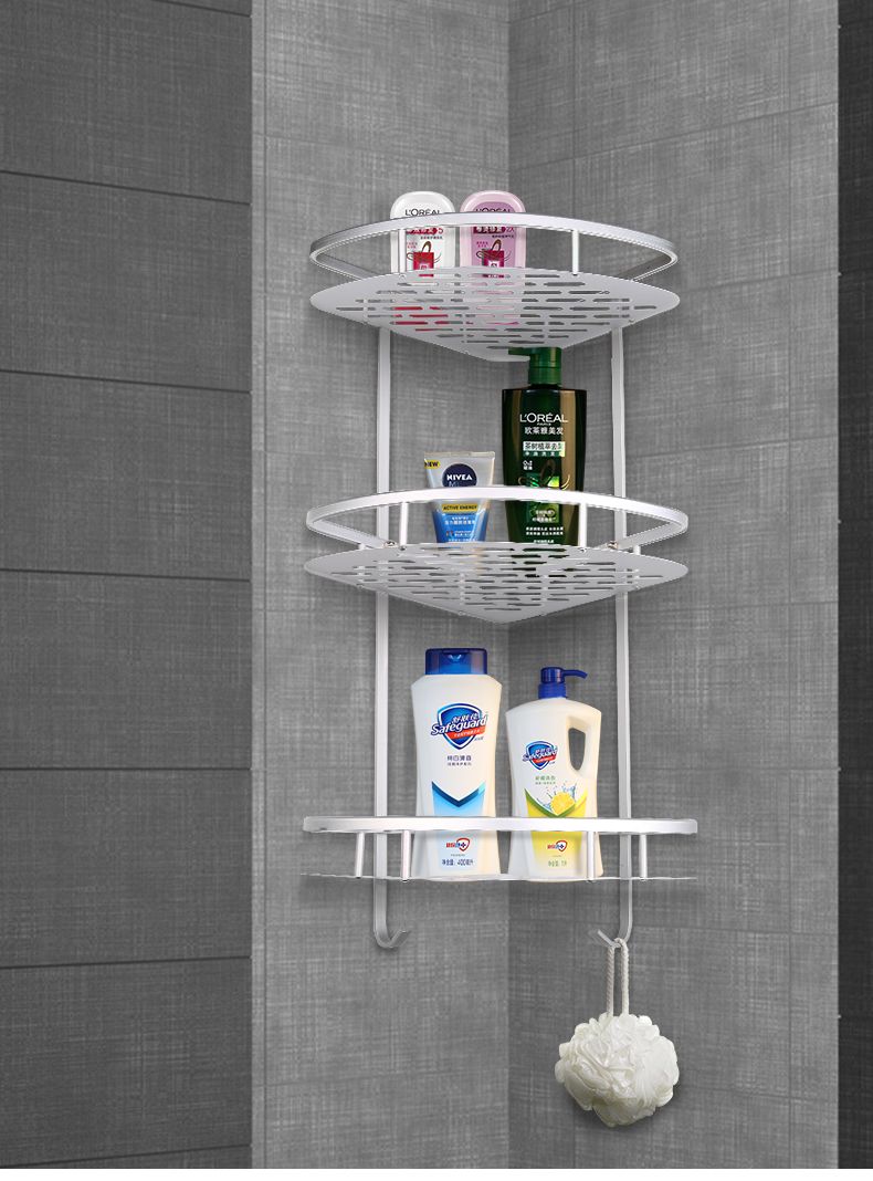 حمام رفوف التخزين يعلق على الحائط دش رفوف التخزين مع ضخمة مساحات للتخزين من السهل تثبيت واحدة مزدوجة الطبقة الجرف 2021 من ndwy 226 49ر س موبايل dhgate