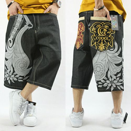 baggy denim shorts mens