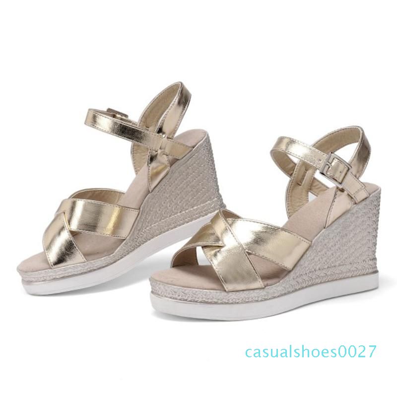 ladies silver wedge sandals