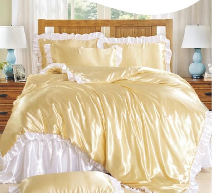 Silk Satin Water Washed Ice Silk Bedding Sets Luxury And Comfort