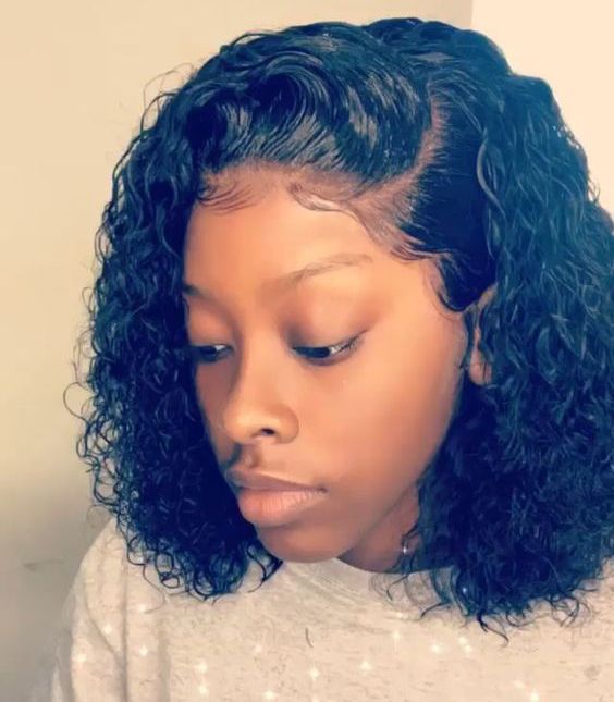 New Hairstyle 8a Brazilian Hair Shoulder Length Bob Curly Natural