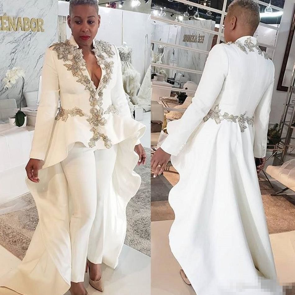 winter white formal jumpsuit