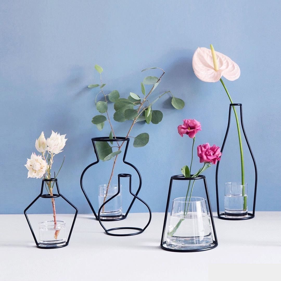 New Arrive Metal Stand Iron Vase For Wedding Party Table