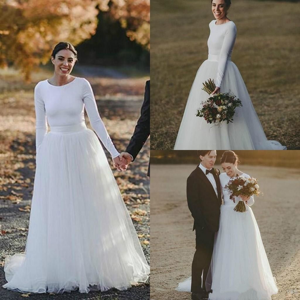 simple spring wedding dress