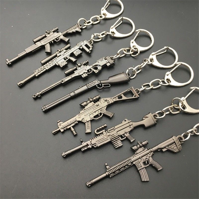 Download 2021 2018 Hot Game 16 Styles Pubg Cs Go Weapon Keychains Ak47 Gun Model 98k Sniper Rifle Key Chain Ring For Men Gifts Souvenirs 6cm From Clothes Season 4 23 Dhgate Com