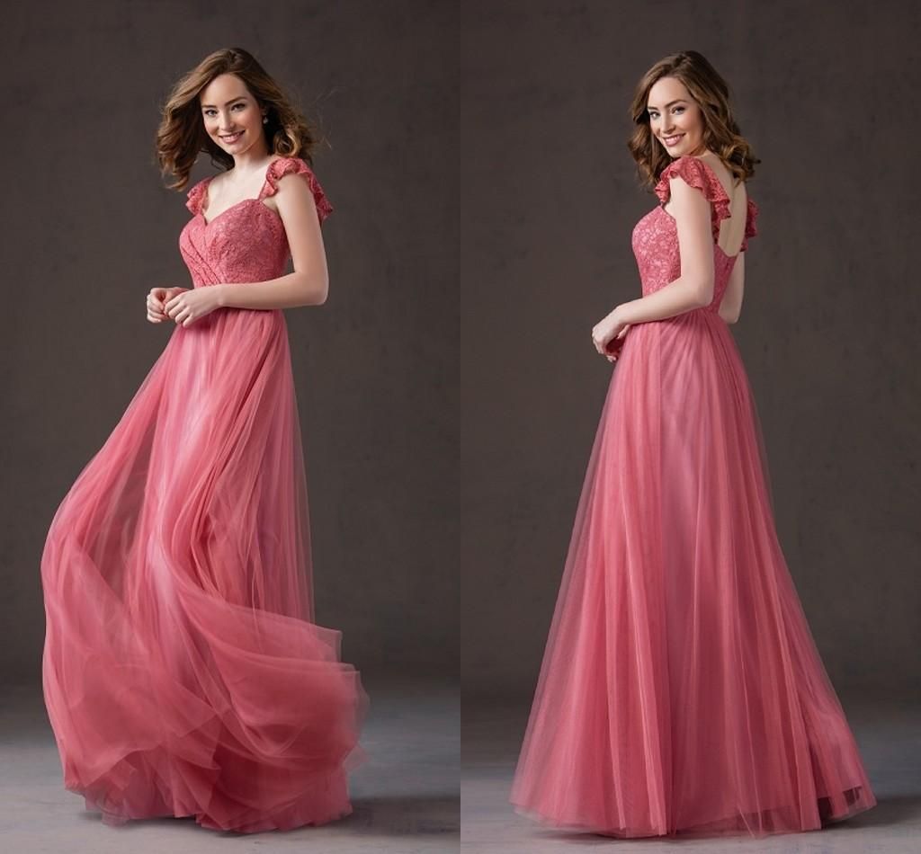 watermelon bridesmaid dresses