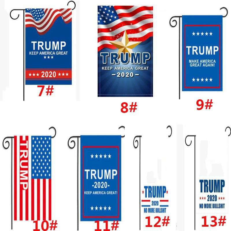 2020 13 Style Trump Garden Flags 30 X 45cm Outdoor Decorate Usa