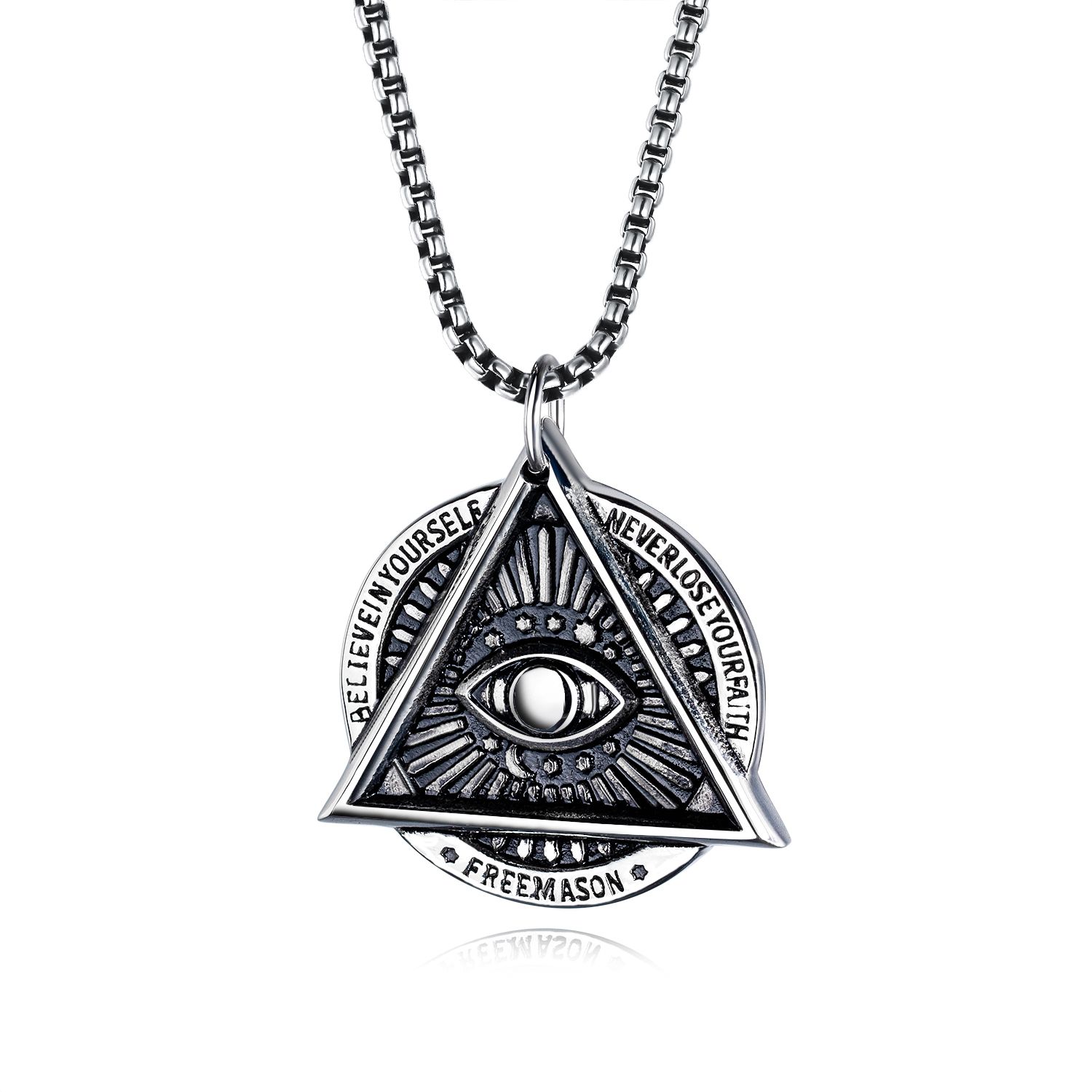 Stainless Steel Necklace Mens Jewelry Titanium Steel Pendant