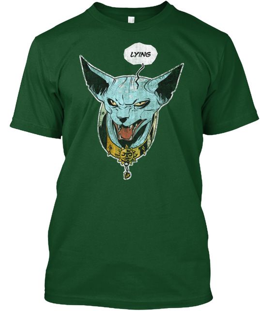 lying cat shirt