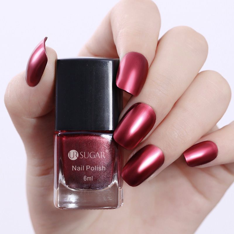Nail Polish UR SUGAR 6 Ml Metallic Mirror Effect Red Blue Green Shiny Metal Varnish Set Manicure Lacquer 5 Colors Nail Polish UR SUGAR 6 Ml Metallic Mirror Effect Red Blue Green Shiny Metal Varnish Set Manicure Lacquer 5 Colors