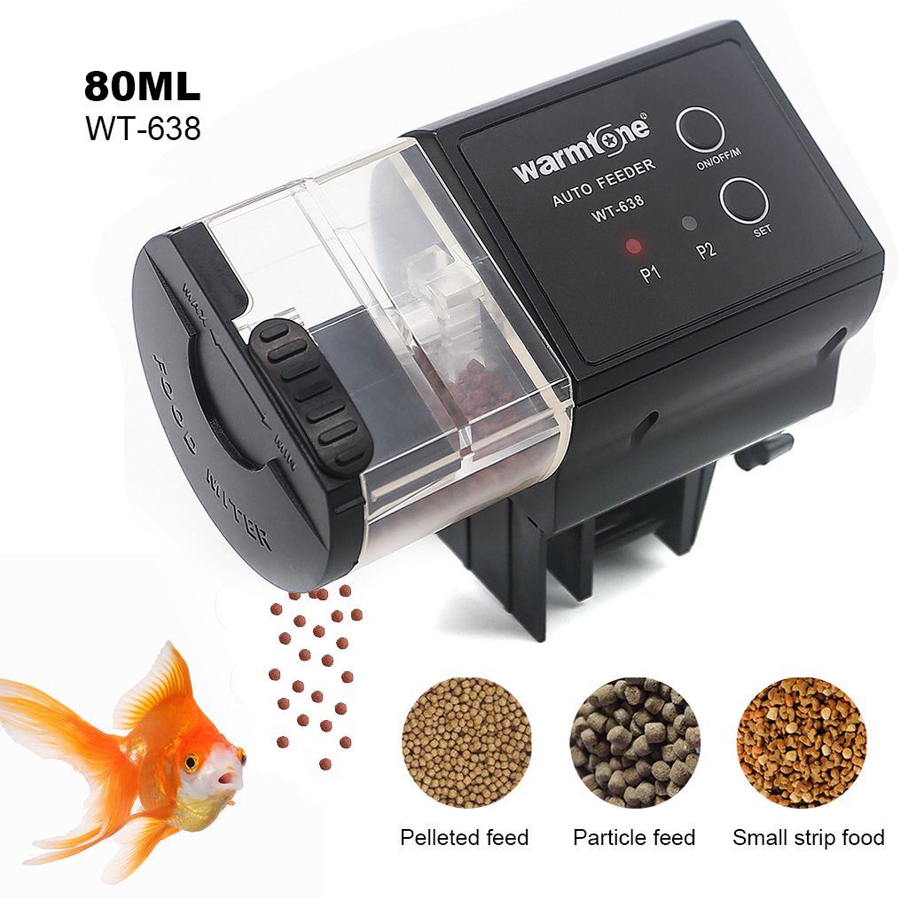Wt 638 Digital Automatic Fish Feeder Fish Turtle Feeder For