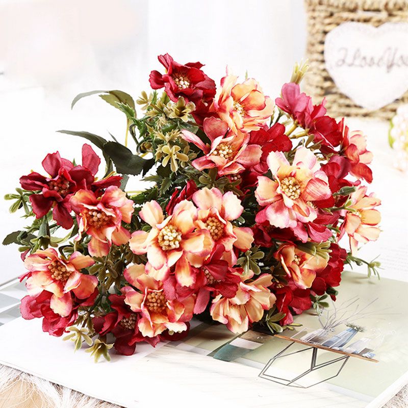 Compre 5 Cm 18 Cabeza De Flor Flores De Cerezo De Mangalo Otono Flor De Seda De La Margarita Falsa Flor Artificial Para La Boda Decoracion Del Partido Bricolaje Decoracion De La