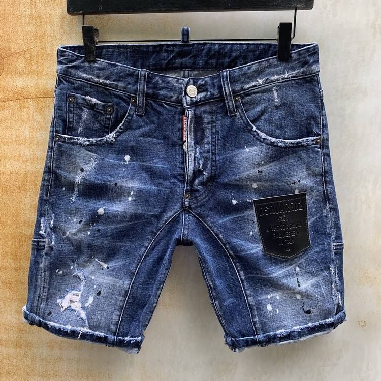 Compra Hombres 2019 Flaca Azul Rasgada De Los Vaqueros Del Agujero Corto  Para Hombre Slim Fit Destruido Short Denim Pantalones De La Rodilla  Longitud Pantalón Homme Barato | Entrega Rápida Y Calidad 