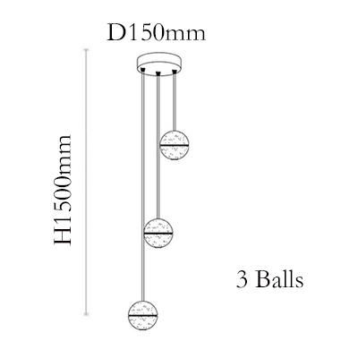 3 Têtes Dia15cm Cercle De La Base De