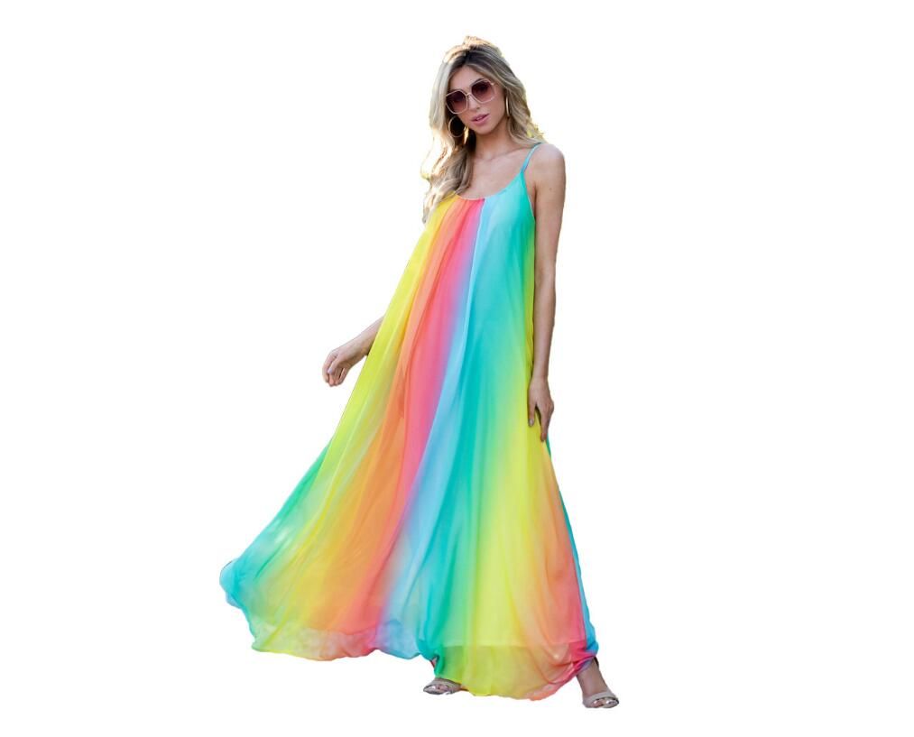 ladies rainbow dress