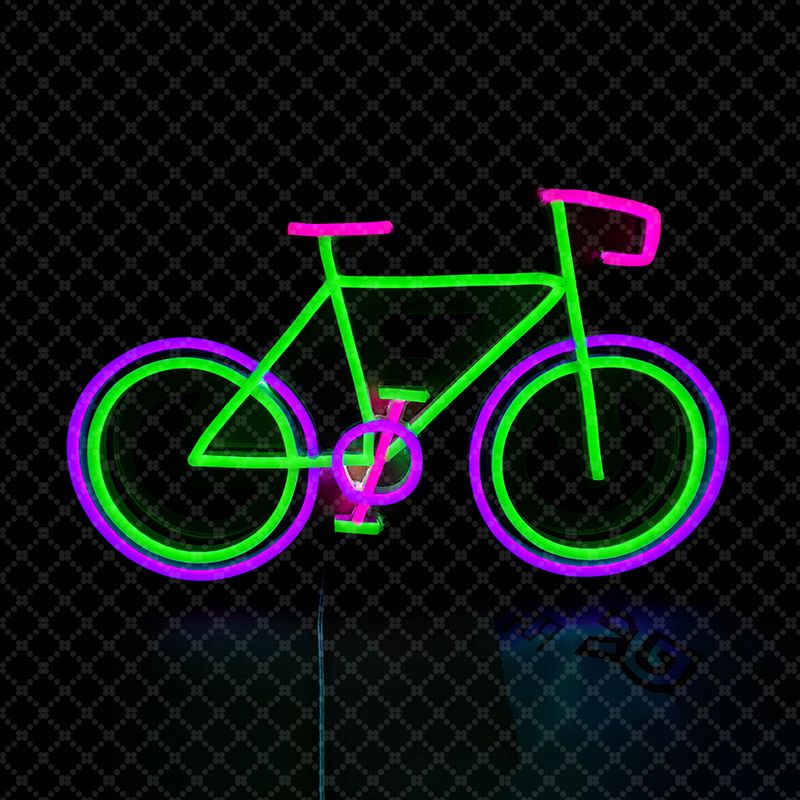bright green bike