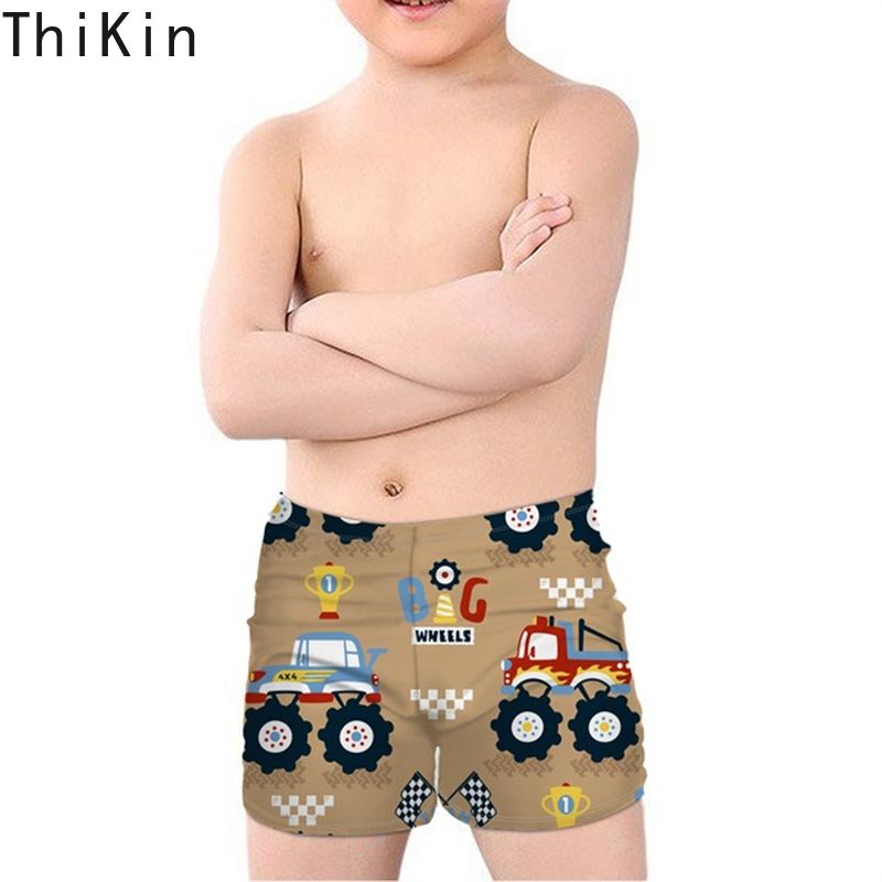 monster truck swim trunks