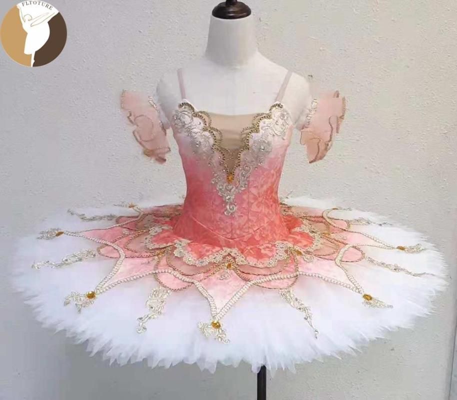 Wholesale Best Quality Use FLTOTURE Light Pink Ballet Pancake Tutu For Girls Ballet Variations Performance Costumes Ballerina Rehearse Tutu And Stage Wear | DHgate.Com
