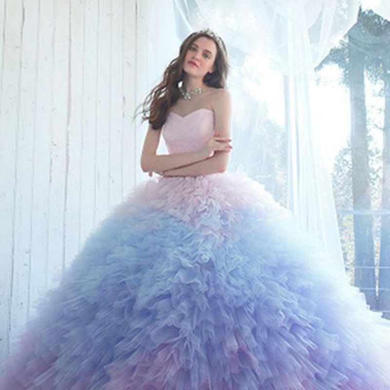 ombre ball gowns