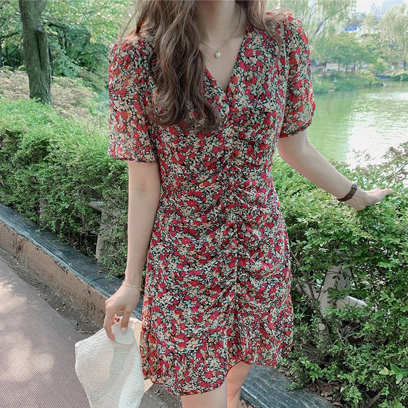 korean flower dress