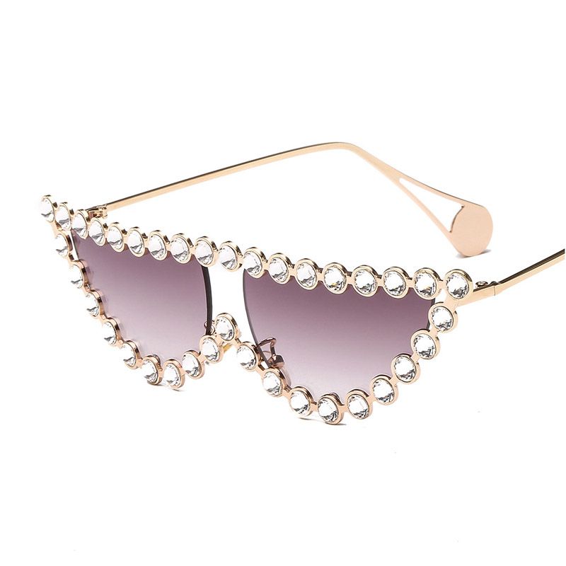 circle glasses with diamonds