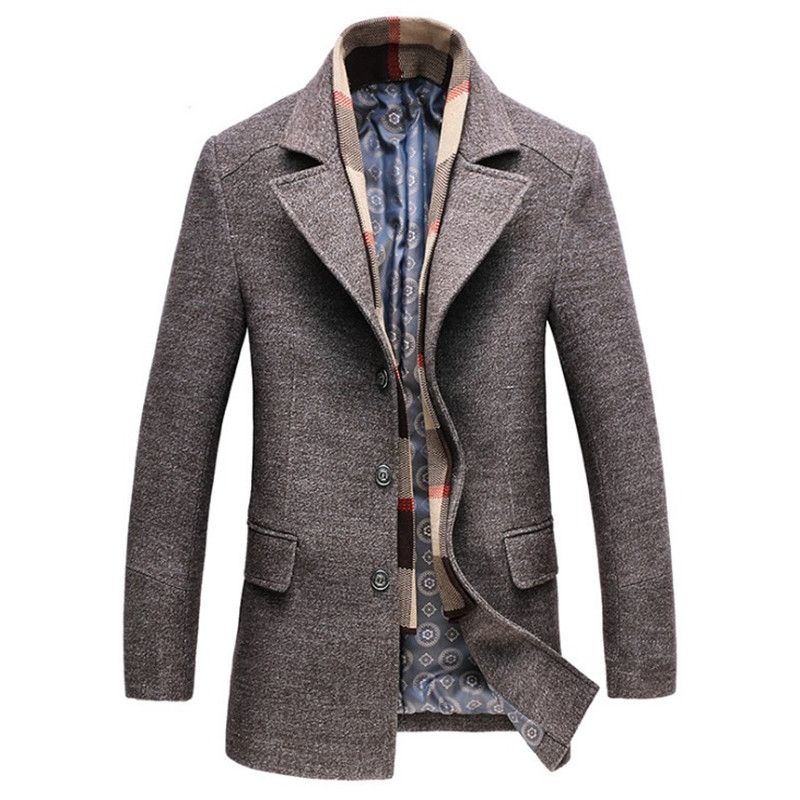 mens wool coats slim fit