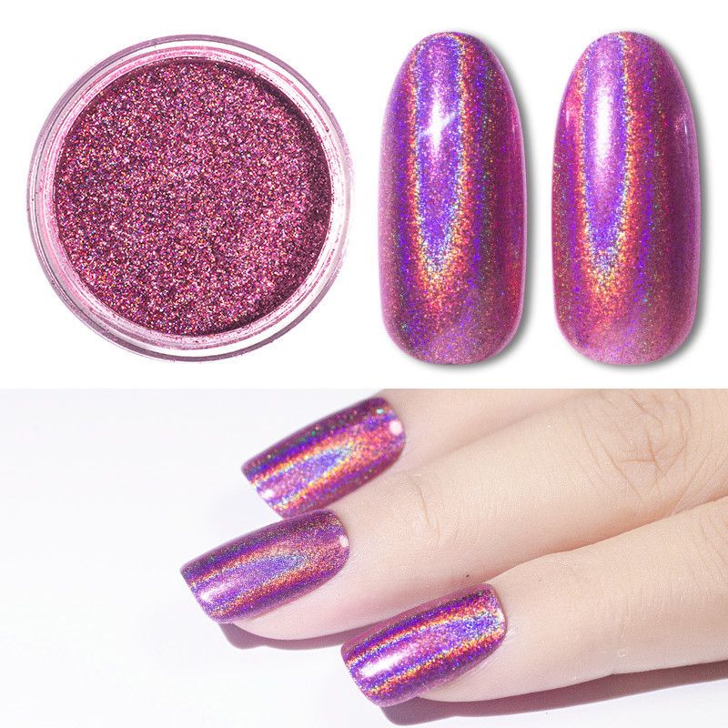 Holograhic Chrome Mirror Blue Rose Gold Nail Art Glitter Powder Uv Gel Nail Polish Pigment Flakes Nails Decoration Tool Holograhic Chrome Mirror Blue Rose Gold Nail Art Glitter Powder Uv Gel Nail Polish Pigment Flakes Nails Decoration Tool