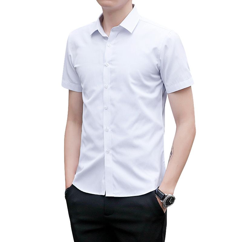 business casual men short sleeve