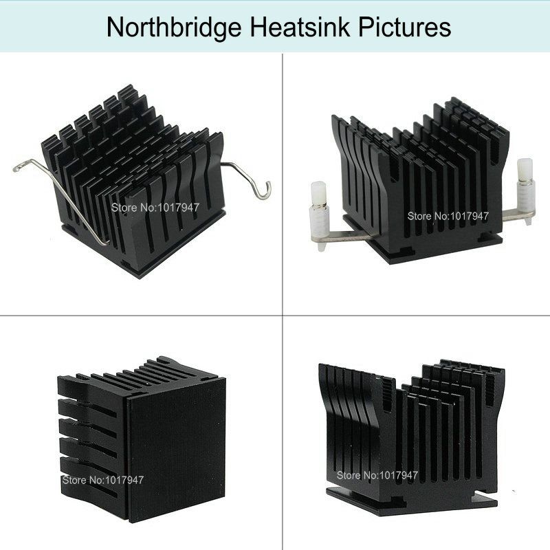 Gold Aluminium Heatsink Fin Cooler For PC Northbridge Chipset Cooling DIY