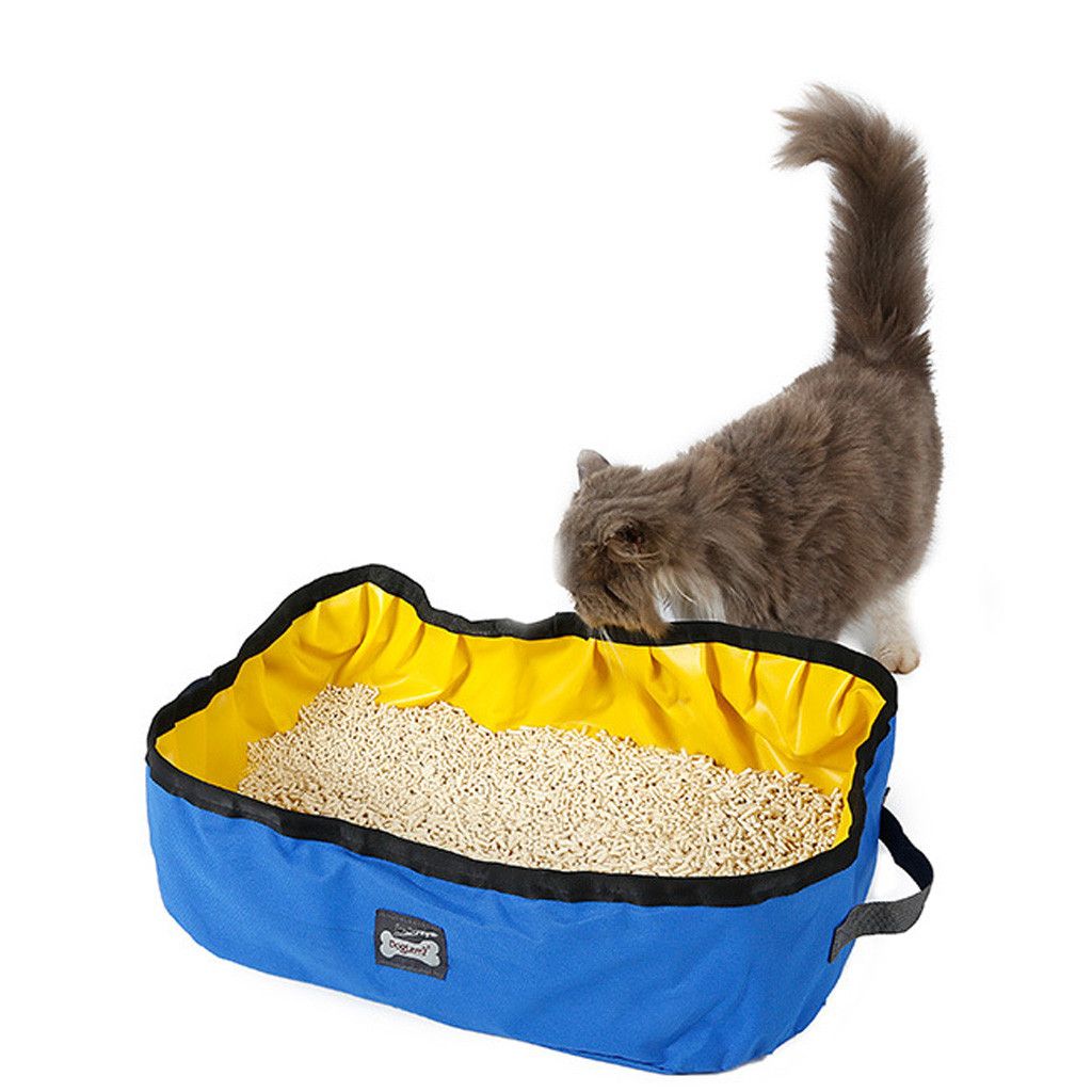 2020 Automatic Foldable Cat Litter Box Portable Travel Pet