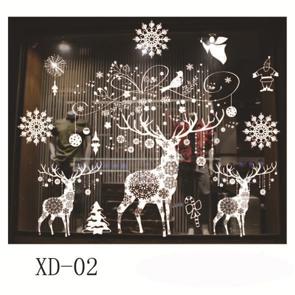 Christmas Decorations White Christmas Snowflake Elk Garland