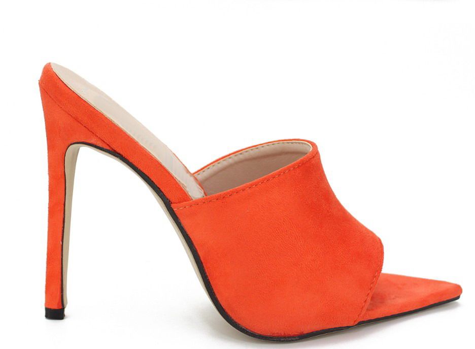 orange and blue heels