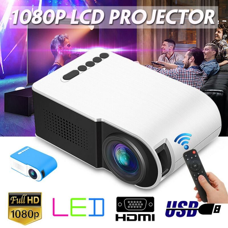 7000 lúmenes LED Mini proyector portable del 3D Full HD TFT LCD de cine
