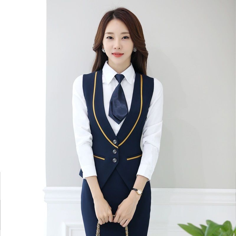 Compra Chalecos De Mujer Moda Oficina De Moda Damas Oscuro Chaleco Azul  Mujeres Chalecos Chalecos Elegante Femenino Trabajo Desgaste Ropa Uniforme  Diseños Barato | Entrega Rápida Y Calidad | Es.Dhgate