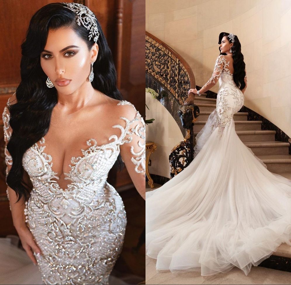 dhgate long sleeve wedding dress