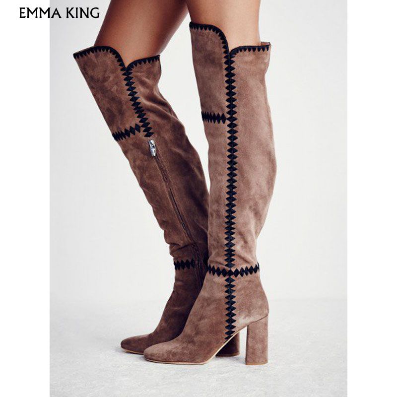knee high boots light brown