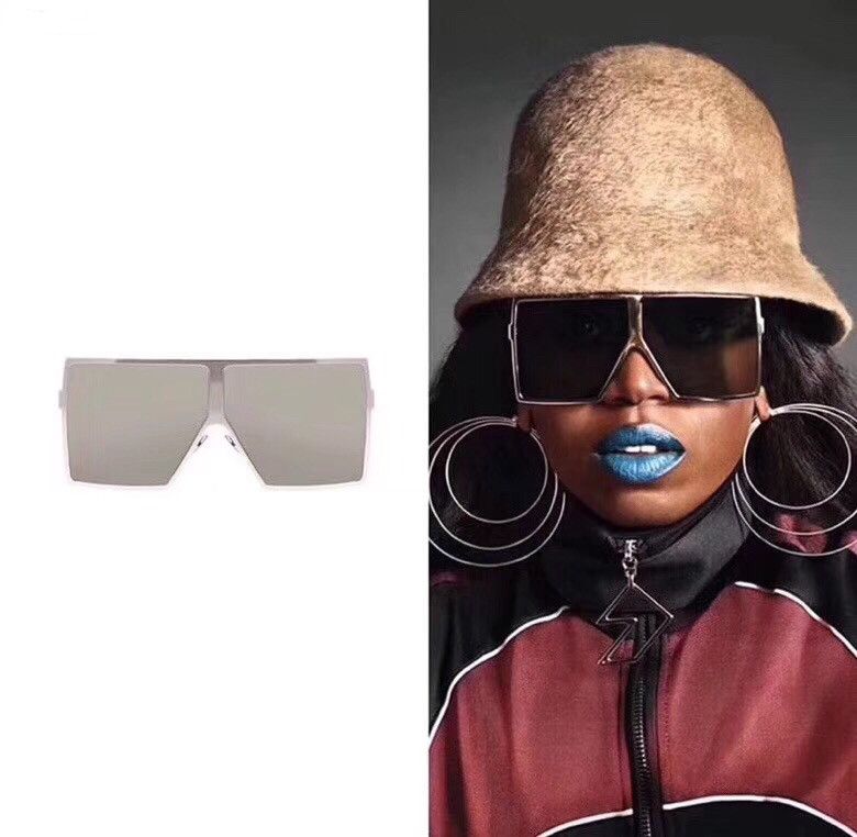 Espejo de sol cuadrado de moda con forma de lente clara,mujer Espejo de sol cuadrado de moda con forma de lente clara,mujer