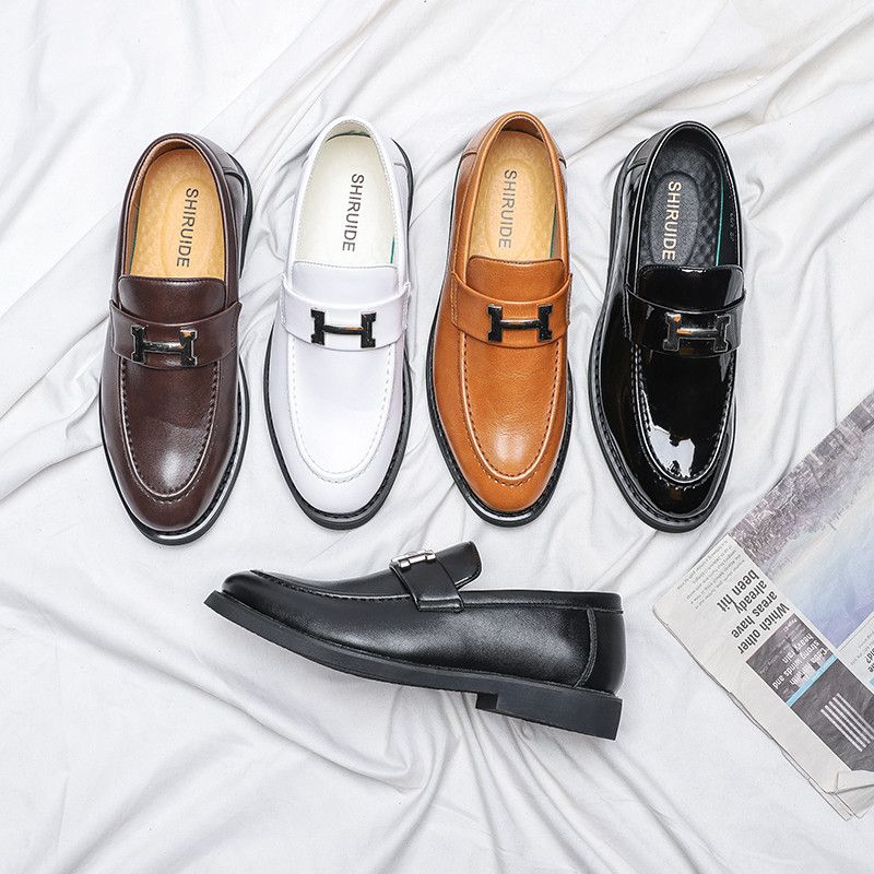 2020 Leather Casual Men Shoes Fashion Men Luxury Italian Soft