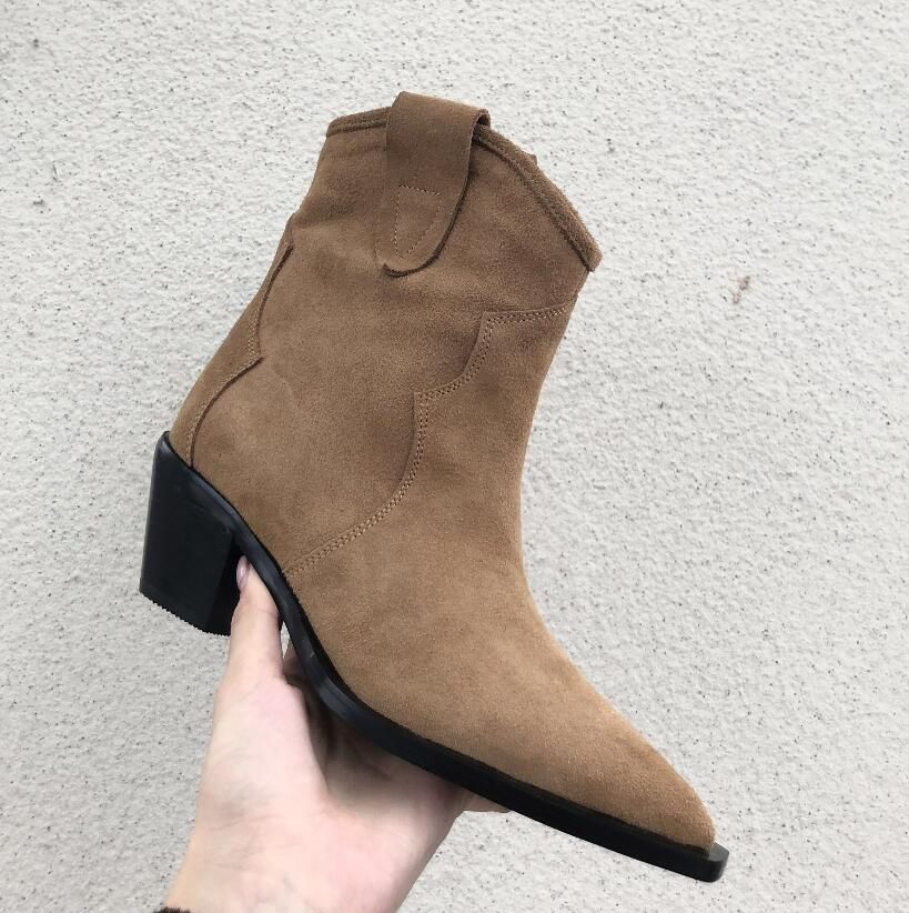 tan pointed boots