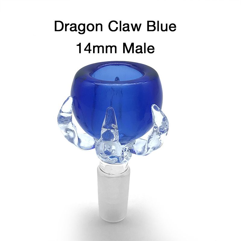 14mm Blue Dragon Claw Glass Bowl With Free Screens USA Fast Free Shipping 14mm Blue Dragon Claw Glass Bowl With Free Screens USA Fast Free Shipping