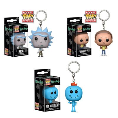 rick and morty funko pop keychain