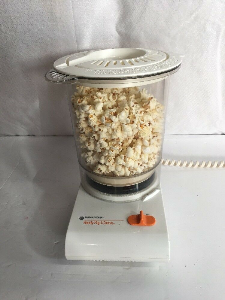 black and decker hot air popcorn popper