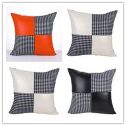Plaid Pillow Case Pu Grid Pillow Covers Vintage Check Waist
